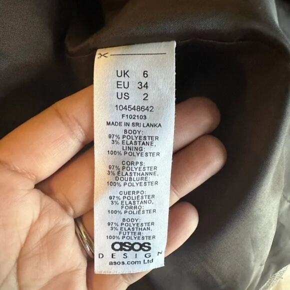 ASOS Design Plaid Brown Blazer – Women’s Small/Medium - Picture 3 of 13